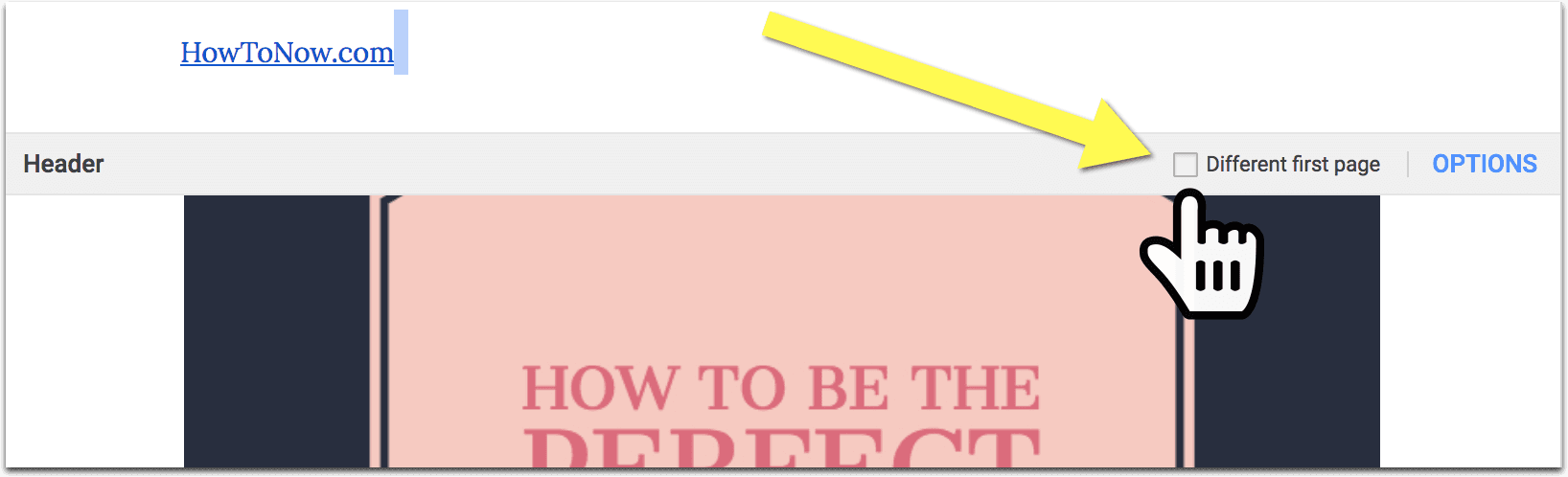 No header / footer on the cover page